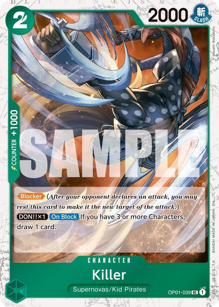 Killer OP01-039 (Premium Booster -The Best- Vol. 2)  - Pirate Foil