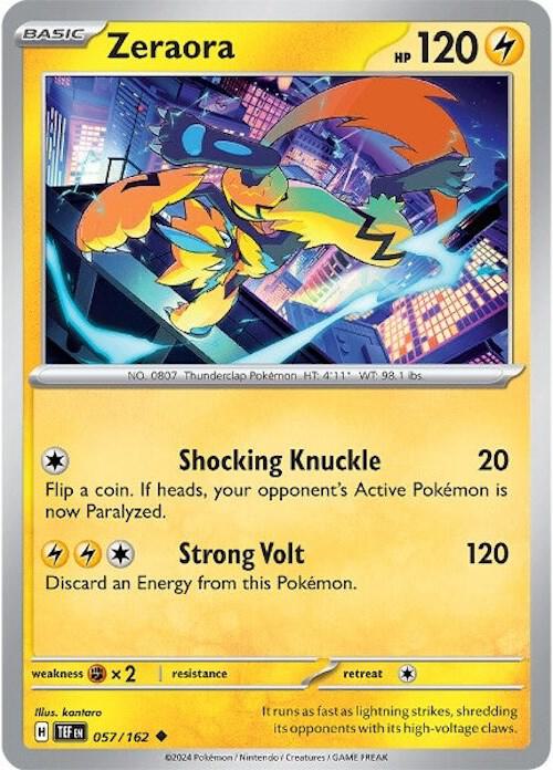 Zeraora 057/162 (SV05: Temporal Forces) 