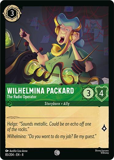 Wilhelmina Packard The Radio Operator 85/204 (Reign of Jafar) 