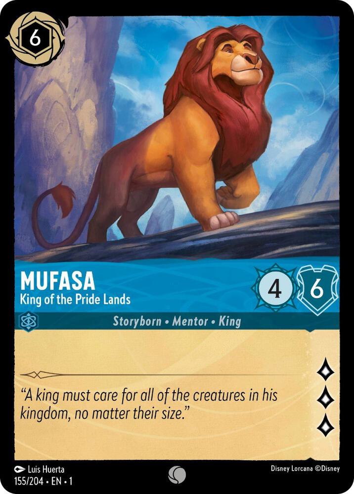 Mufasa, King of the Pride Lands 155/204 (The First Chapter)  - Cold Foil