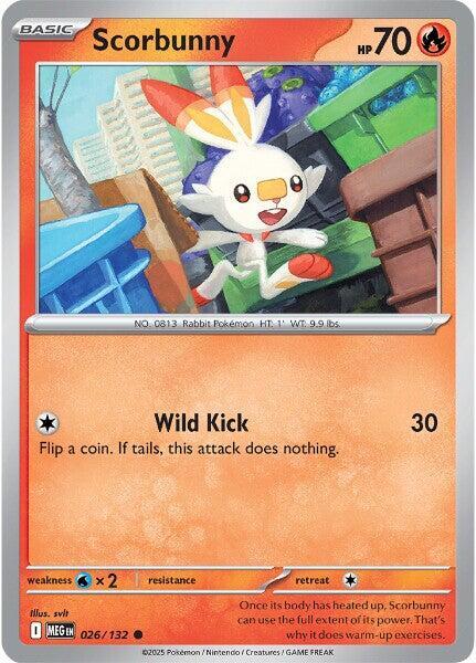 Scorbunny 026/132 (ME01: Mega Evolution) 