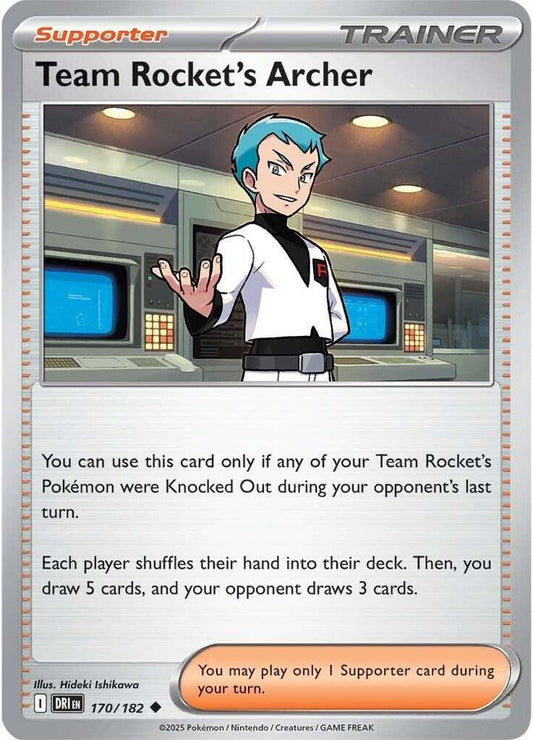 Team Rocket's Archer 170/182 (SV10: Destined Rivals) 