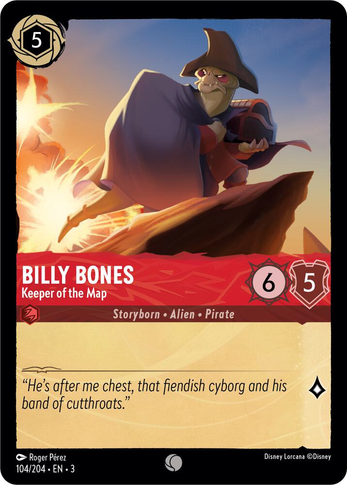 Billy Bones Keeper of the Map 104/204 (Into the Inklands) 