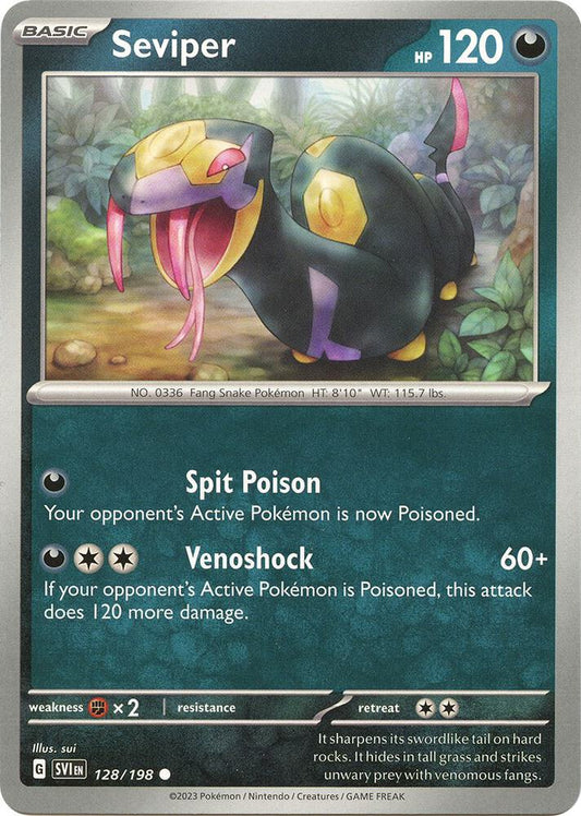 Seviper 128/198 (SV01: Scarlet & Violet Base Set) 