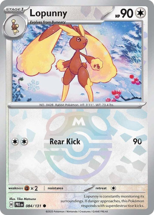 Lopunny 084/131 (SV: Prismatic Evolutions)  - Master Ball Holofoil