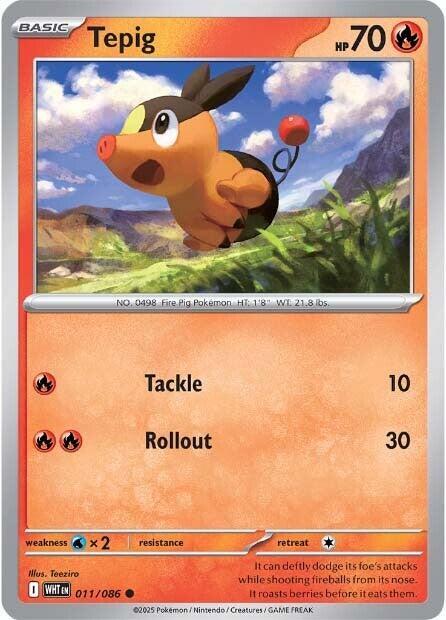 Tepig 011/086 (SV: White Flare) 