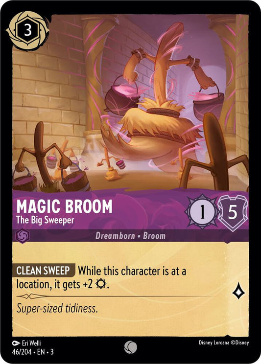Magic Broom The Big Sweeper 46/204 (Into the Inklands)  - Cold Foil