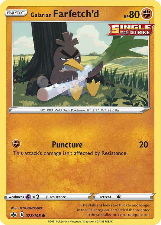 Galarian Farfetch'd 078/198 (SWSH06: Chilling Reign) 