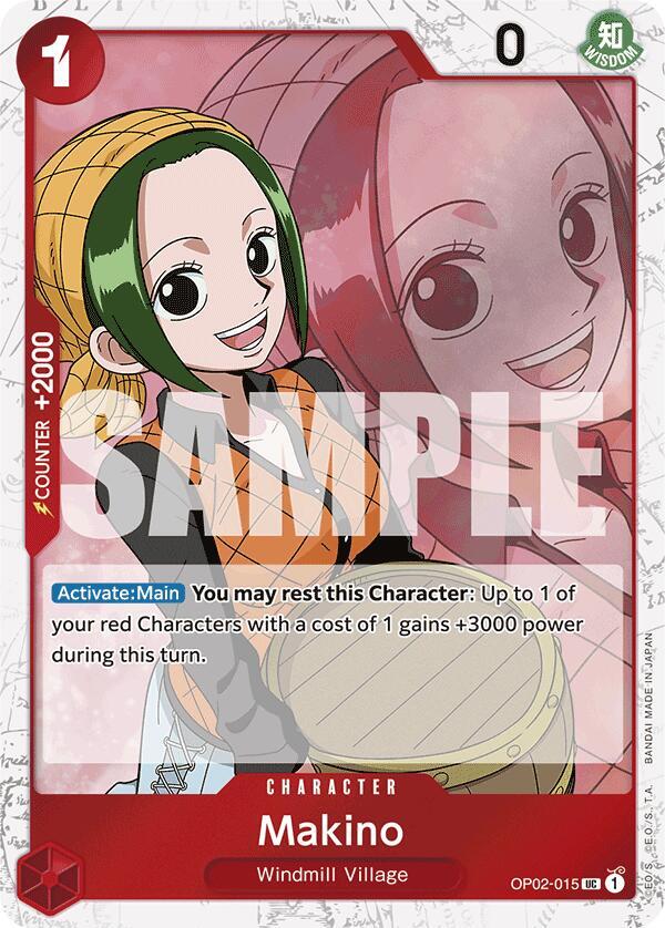 Makino Jolly Roger Foil OP02-015 (Premium Booster -The Best-)  - Foil