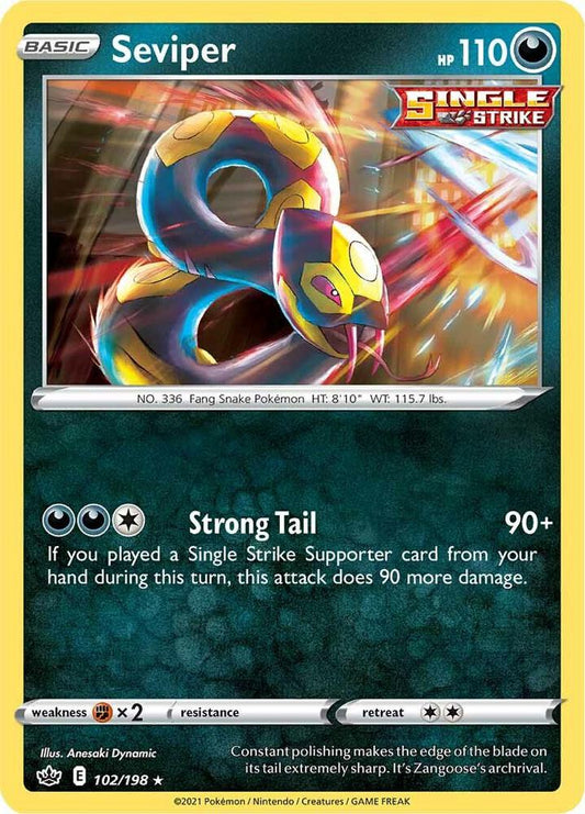 Seviper 102/198 (SWSH06: Chilling Reign) 
