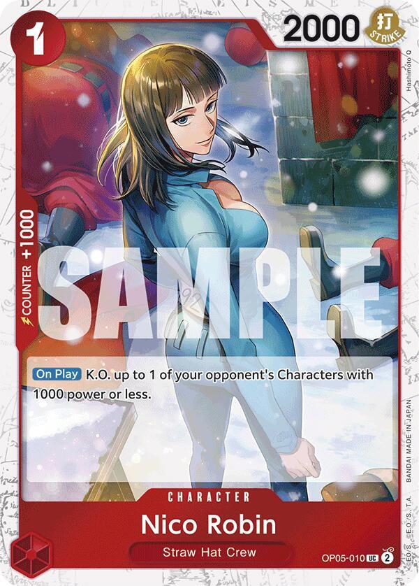 Nico Robin Jolly Roger Foil OP05-010 (Premium Booster -The Best-)  - Foil