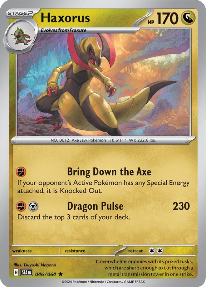 Haxorus 046/064 (SV: Shrouded Fable)  - Holofoil