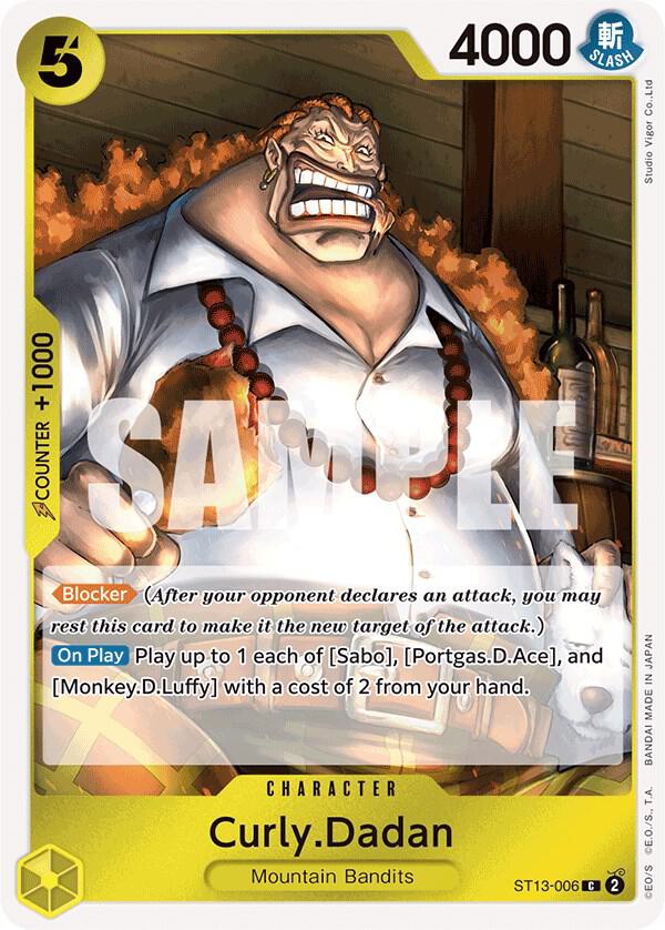 Curly.Dadan ST13-006 (Ultra Deck: The Three Brothers)  - Foil