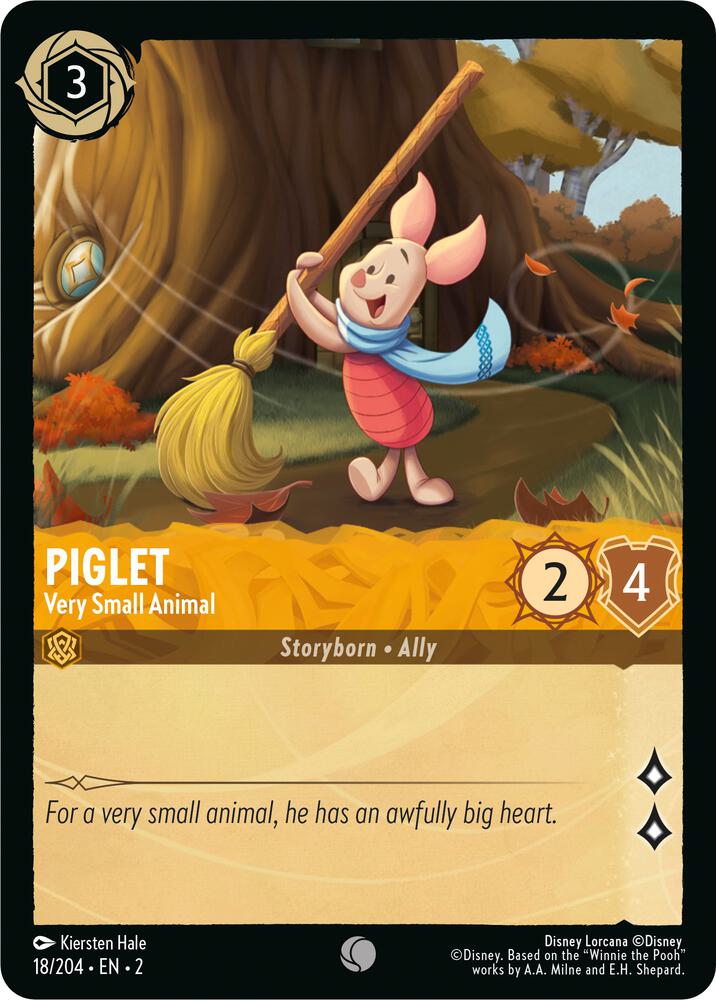 Piglet, Very Small Animal 18/204 (Rise of the Floodborn)  - Cold Foil