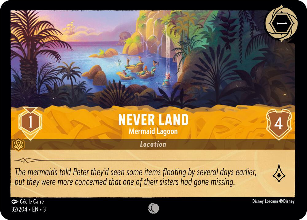 Never Land, Mermaid Lagoon 32/204 (Into the Inklands)  - Cold Foil