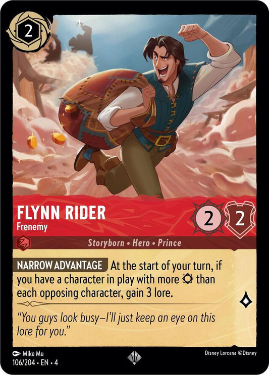 Flynn Rider, Frenemy 106/204 (Ursula's Return)  - Cold Foil