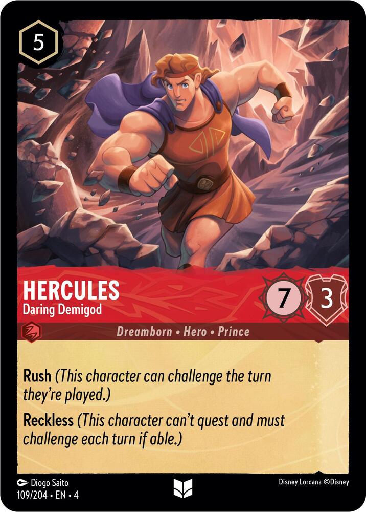 Hercules, Daring Demigod 109/204 (Ursula's Return) 