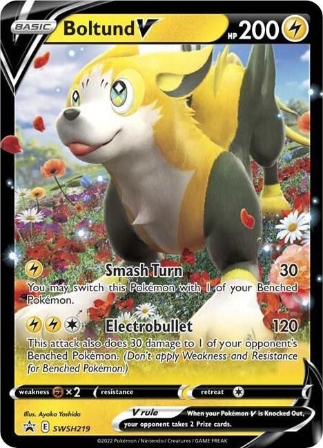 Boltund V SWSH219 (SWSH: Sword & Shield Promo Cards)  - Holofoil
