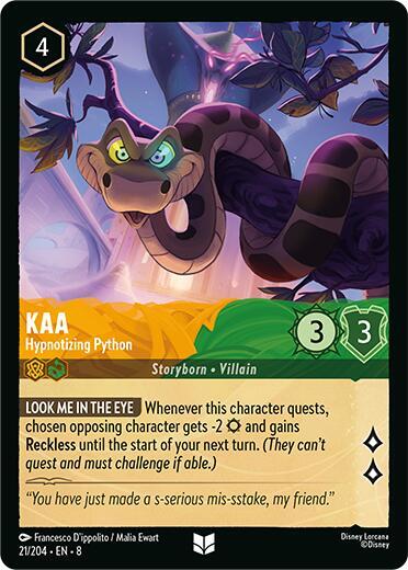 Kaa Hypnotizing Python 21/204 (Reign of Jafar) 