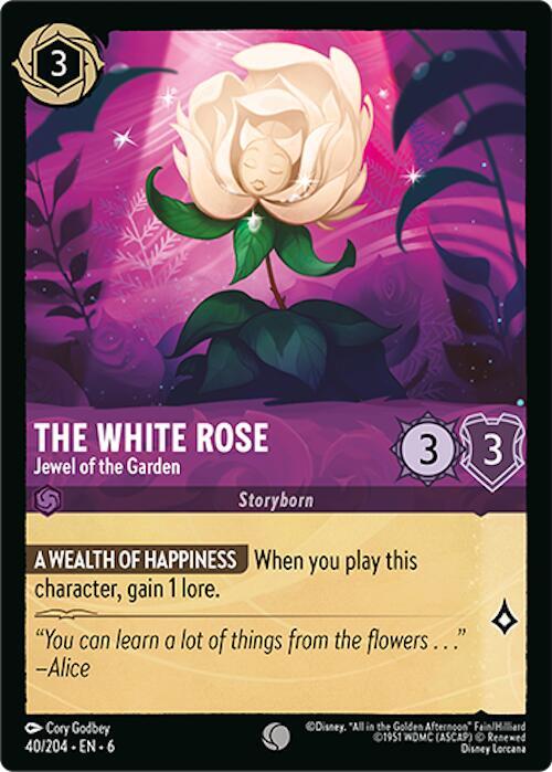 The White Rose Jewel of the Garden 40/204 (Azurite Sea)  - Cold Foil