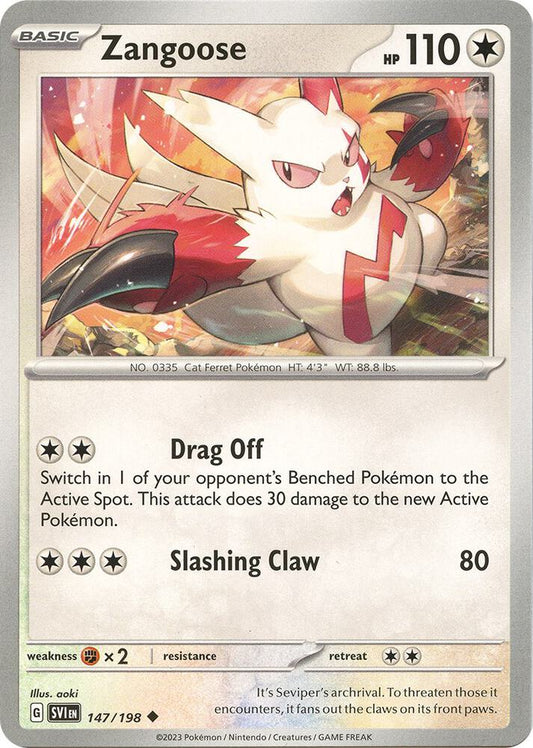 Zangoose 147/198 (SV01: Scarlet & Violet Base Set) 