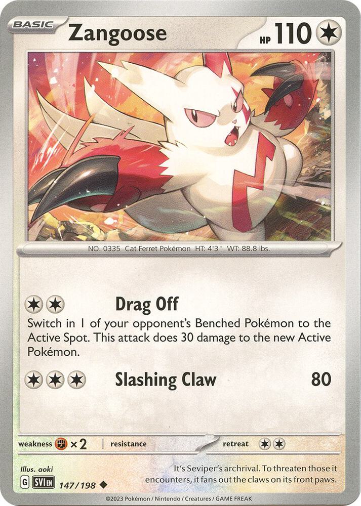 Zangoose 147/198 (SV01: Scarlet & Violet Base Set) 
