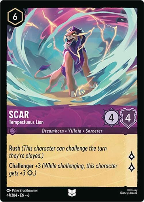 Scar, Tempestuous Lion 47/204 (Azurite Sea)  - Cold Foil