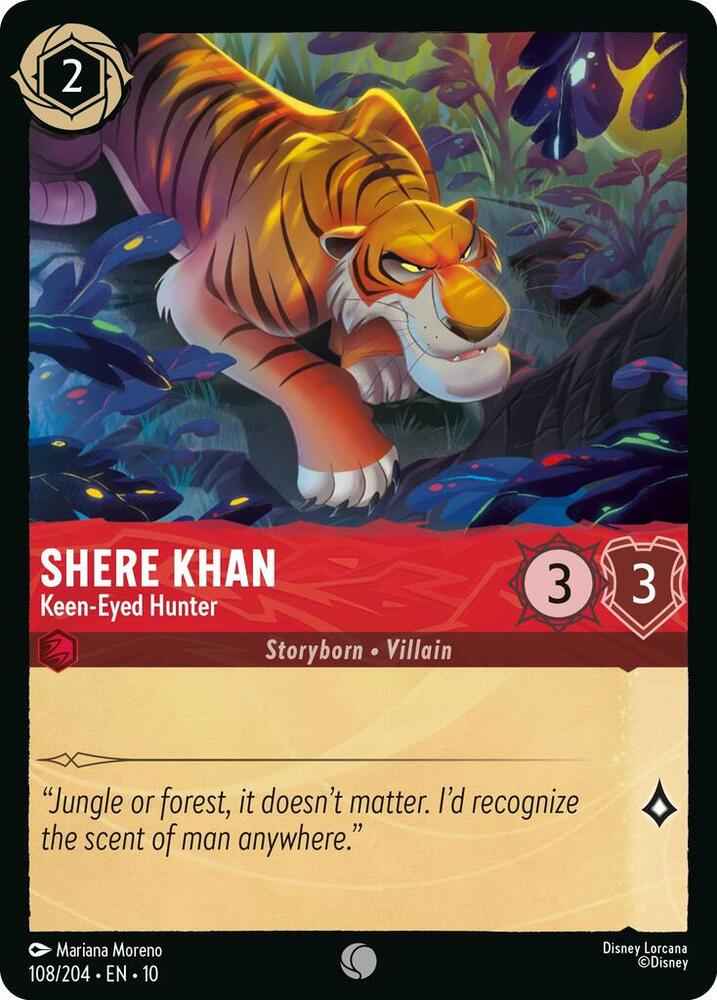 Shere Khan Keen Eyed Hunter 108/204 (Whispers in the Well) 