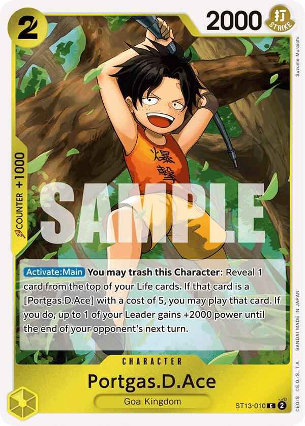 Portgas.D.Ace ST13-010 (Ultra Deck: The Three Brothers)  - Foil