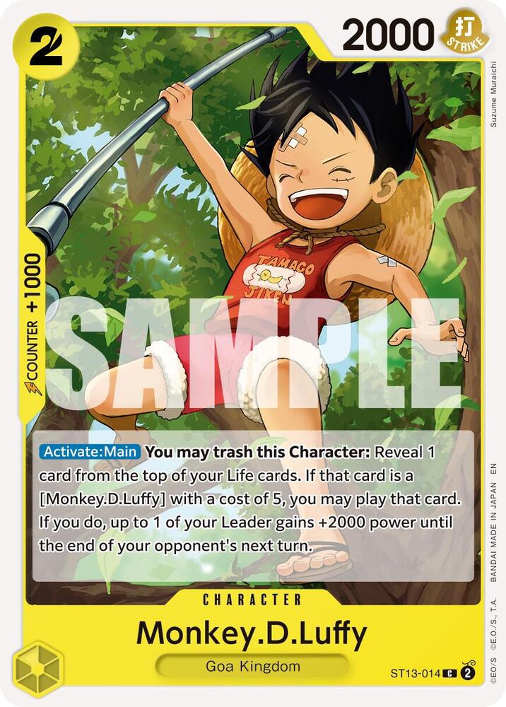 Monkey.D.Luffy (Reprint) ST13-014 (Premium Booster -The Best- Vol. 2) 