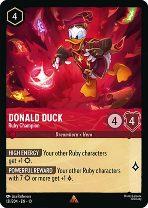 Donald Duck Ruby Champion 121/204 (Whispers in the Well) 