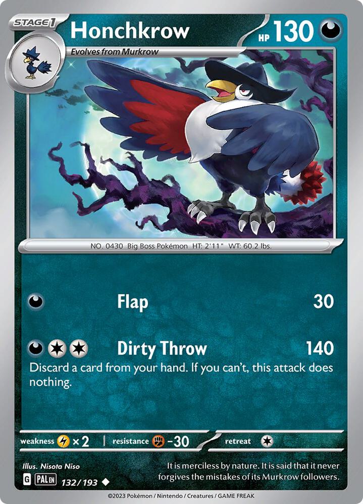 Honchkrow 132/193 (SV02: Paldea Evolved) 