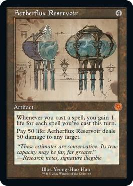 Aetherflux Reservoir Schematic 65 (The Brothers' War: Retro Frame Artifacts) 