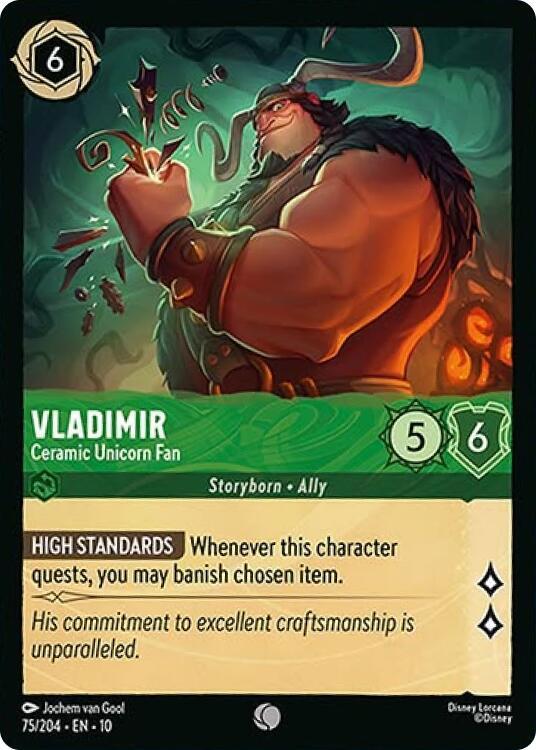 Vladimir, Ceramic Unicorn Fan 75/204 (Whispers in the Well) 