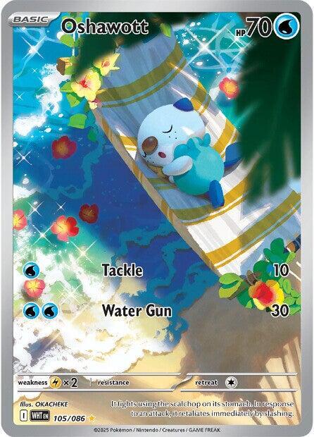 Oshawott 105/086 105/086 (SV: White Flare)  - Holofoil