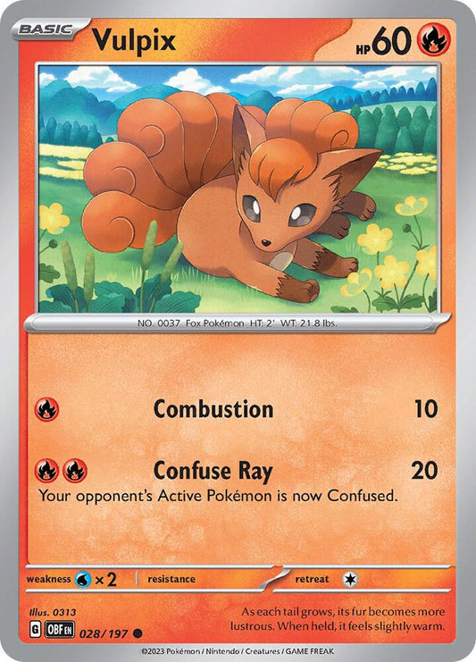 Vulpix 028/197 (SV03: Obsidian Flames) 