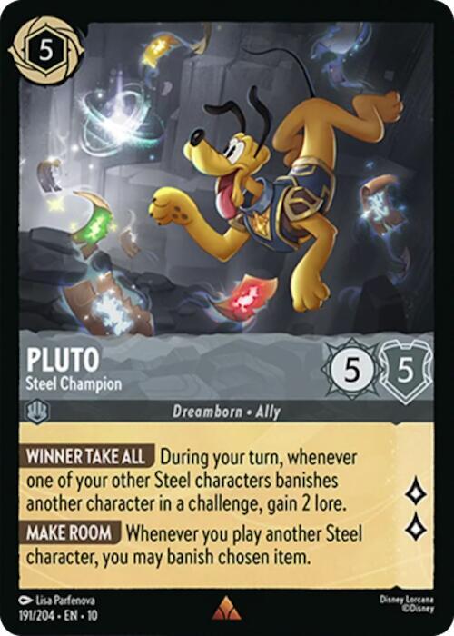 Pluto, Steel Champion 191/204 (Whispers in the Well) 