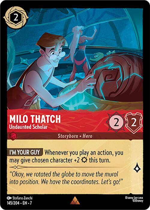 Milo Thatch Undaunted Scholar 145/204 (Archazia's Island) 