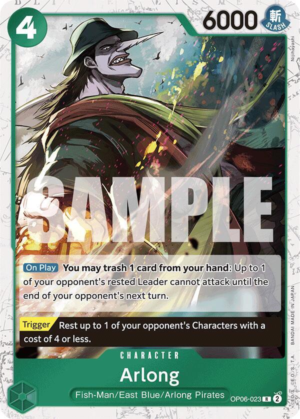 Arlong Jolly Roger Foil OP06-023 (Premium Booster -The Best-)  - Foil