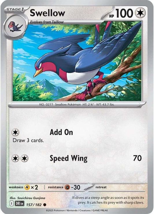 Swellow 157/182 (SV10: Destined Rivals) 
