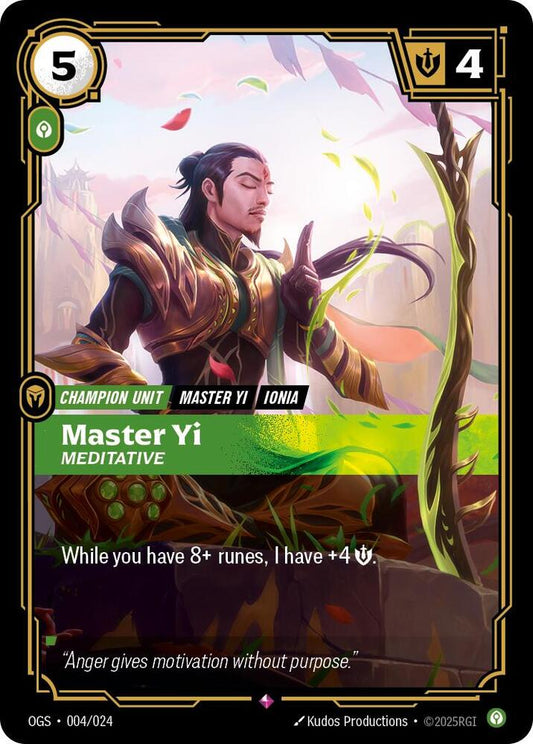 Master Yi - Meditative 004/024 (Origins: Proving Grounds) 