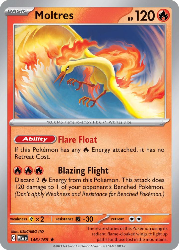 Moltres 146/165 (SV: Scarlet & Violet 151)  - Holofoil