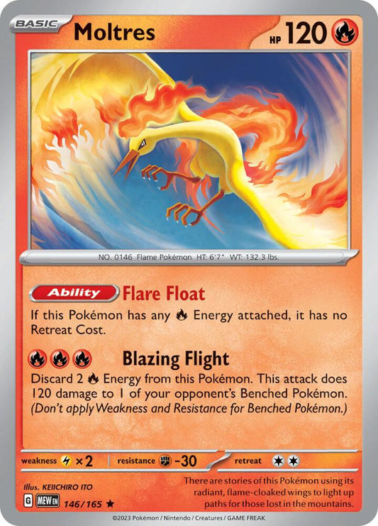 Moltres 146/165 (SV: Scarlet & Violet 151)  - Holofoil
