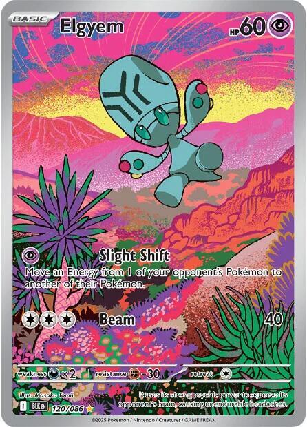 Elgyem 120/086 (SV: Black Bolt)  - Holofoil