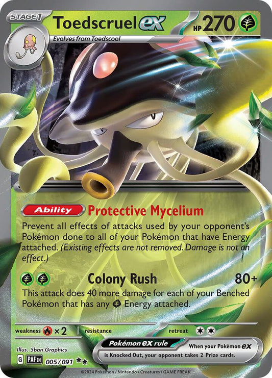 Toedscruel ex 005/091 (SV: Paldean Fates)  - Holofoil
