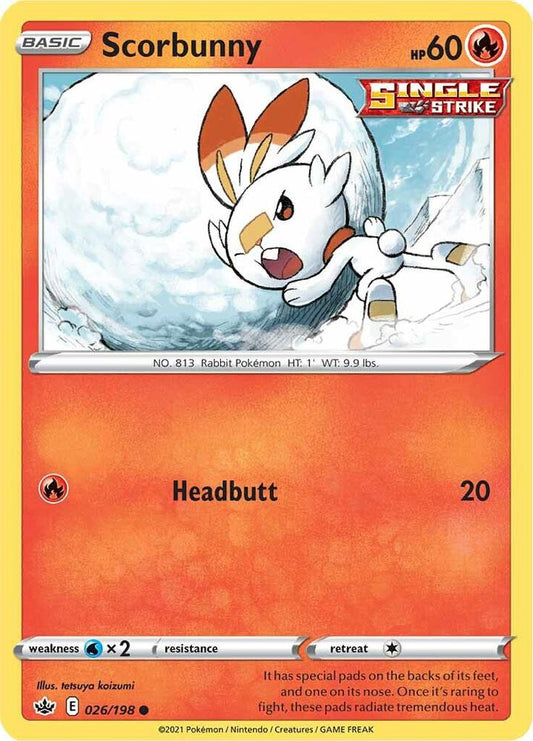 Scorbunny 026/198 (SWSH06: Chilling Reign) 