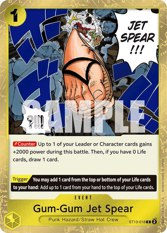 Gum Gum Jet Spear ST13-018 (Ultra Deck: The Three Brothers)  - Foil
