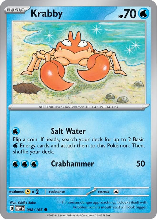 Krabby 098/165 (SV: Scarlet & Violet 151) 