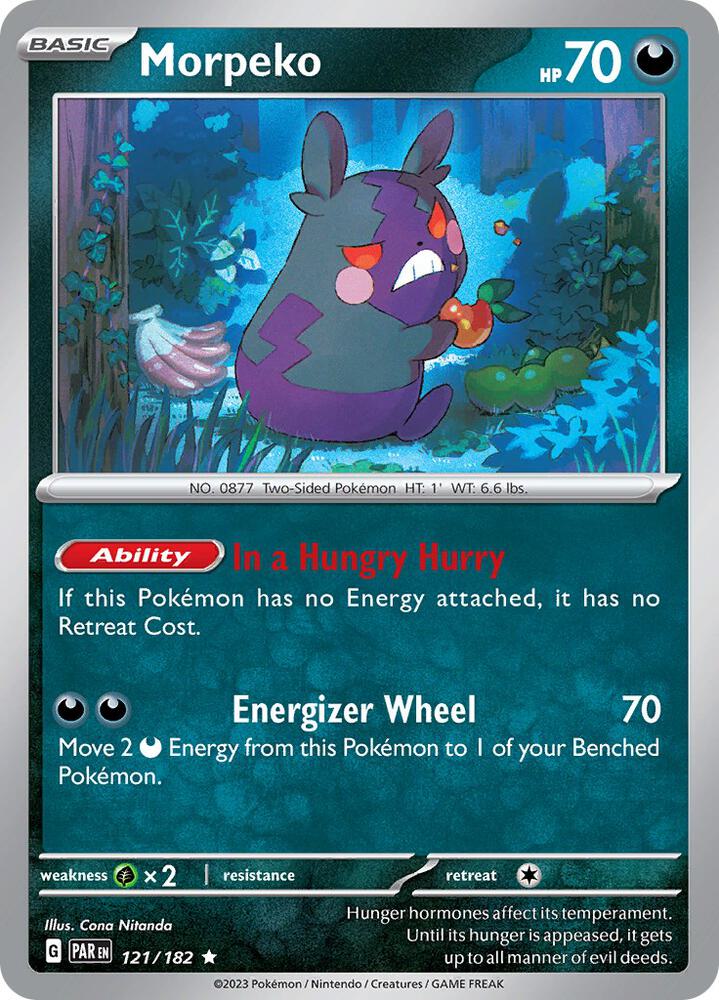 Morpeko 121/182 (SV04: Paradox Rift)  - Holofoil
