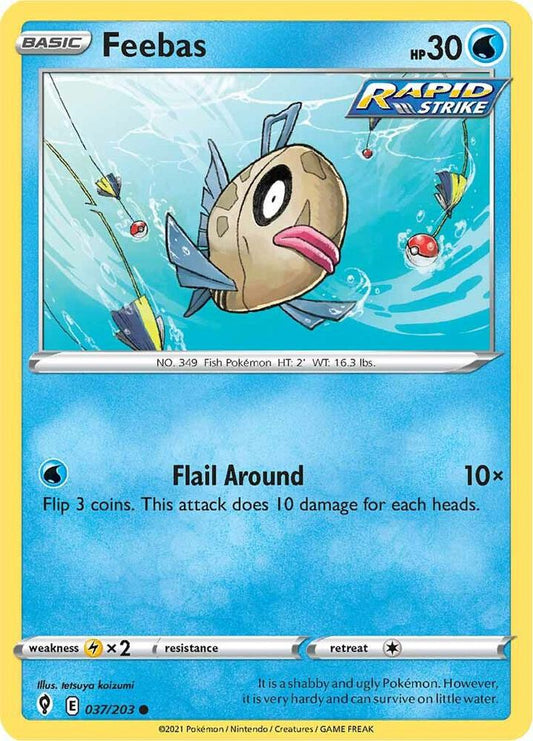 Feebas 037/203 (SWSH07: Evolving Skies) 